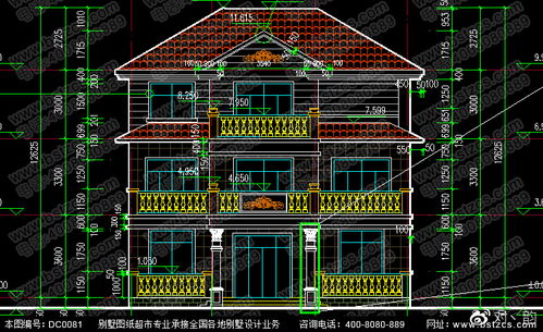 新農(nóng)村經(jīng)典三層住宅設(shè)計(jì)效果圖及施工圖